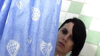 amateur,bathroom,blowjob,couple,cute,hardcore,hd,missionary,natural tits,piercing,pov,quickie,shaved pussy,